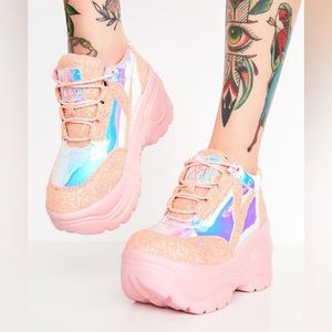 Y.R.U Matrixx Platform Sneakers Light Pink Size 6 Brand New Sold Out